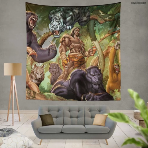 Grimm Fairy Tales Jungle Book Comic Wall Tapestry