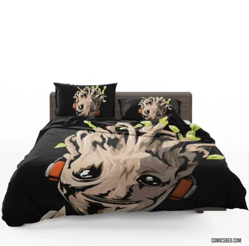 Groot Guardian of Galaxy Comic Bedding Set