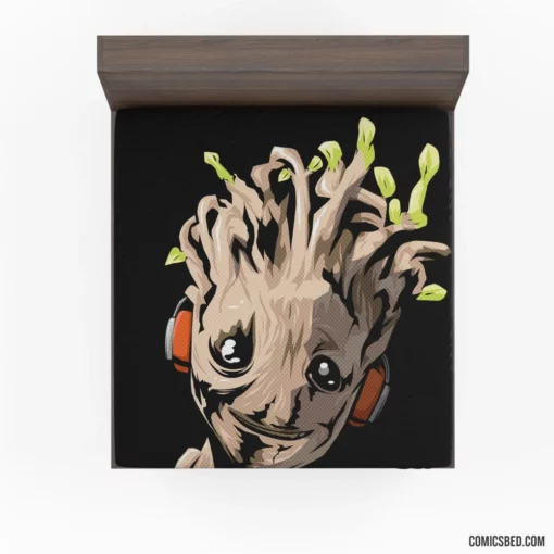 Groot Guardian of Galaxy Comic Fitted Sheet 1