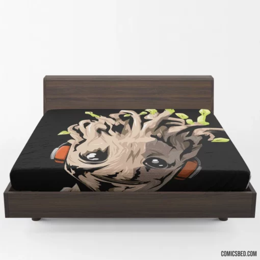 Groot Guardian of Galaxy Comic Fitted Sheet