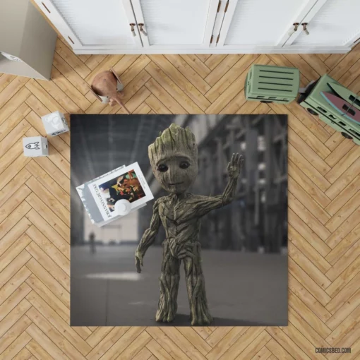 Groot Guardians Of The Galaxy Baby Companion Comic Rug