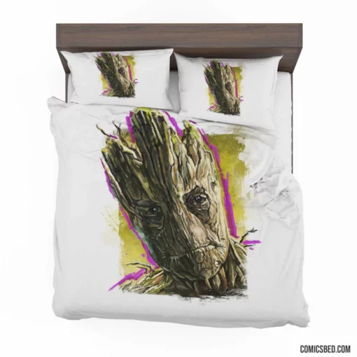 Groot Guardians Of The Galaxy Comic Bedding Set 1