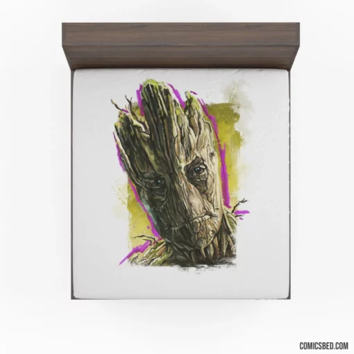 Groot Guardians Of The Galaxy Comic Fitted Sheet 1