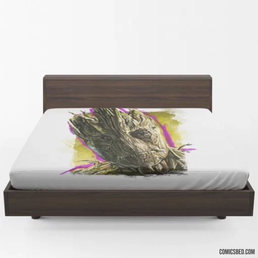 Groot Guardians Of The Galaxy Comic Fitted Sheet