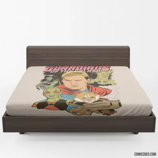 Guardians Of The Galaxy Cosmic Team Comic Fitted Sheet