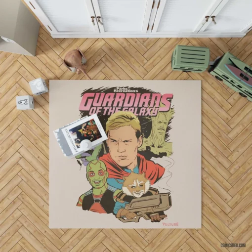 Guardians Of The Galaxy Cosmic Team Comic Rug