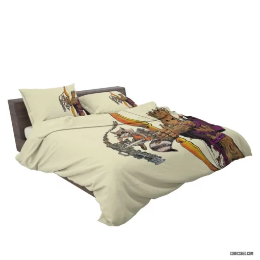 Guardians Of The Galaxy Groot Rocket Raccoon Comic Bedding Set 2