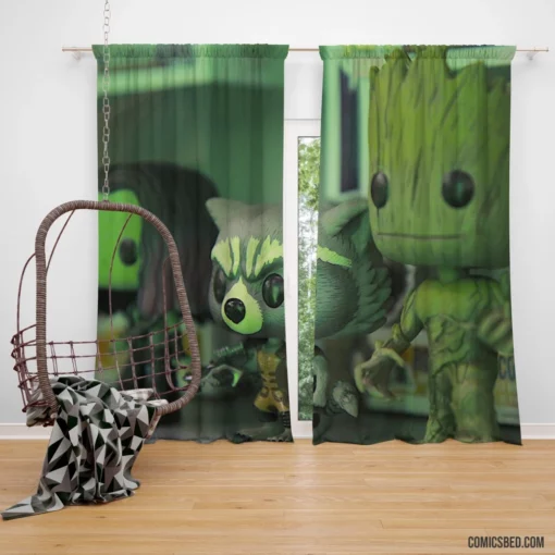 Guardians Of The Galaxy Space Heroes Comic Curtain