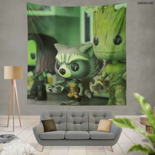 Guardians Of The Galaxy Space Heroes Comic Wall Tapestry