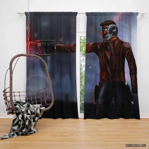 Guardians of the Galaxy Star Lord Exploits Comic Curtain