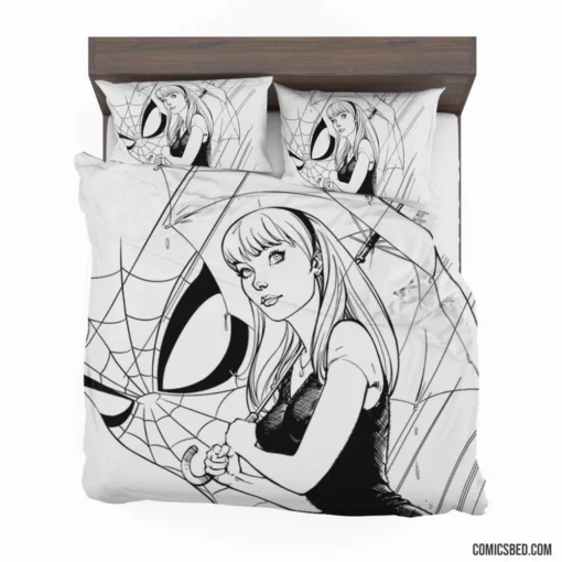 Gwen Stacy Amazing Heroine Comic Bedding Set 1