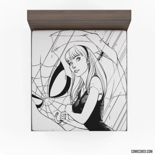 Gwen Stacy Amazing Heroine Comic Fitted Sheet 1