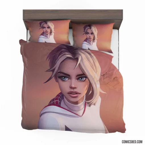 Gwen Stacy Blonde Marvel Muse Comic Bedding Set 1