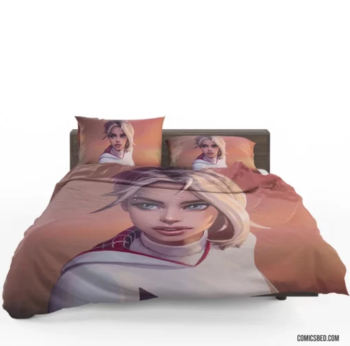 Gwen Stacy Blonde Marvel Muse Comic Bedding Set