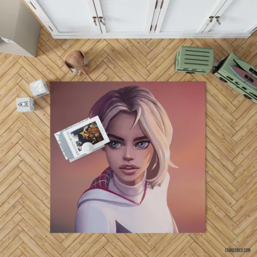 Gwen Stacy Blonde Marvel Muse Comic Rug