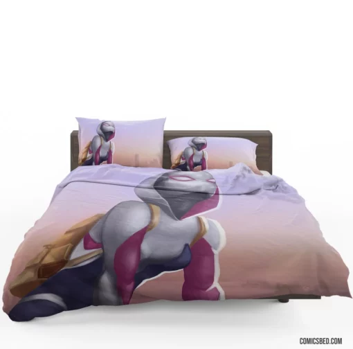 Gwen Stacy Chronicles Marvel Iconic Character Comic Bedding Set