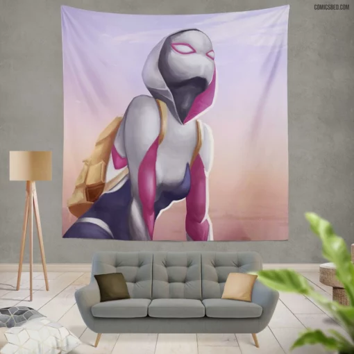 Gwen Stacy Chronicles Marvel Iconic Character Comic Wall Tapestry