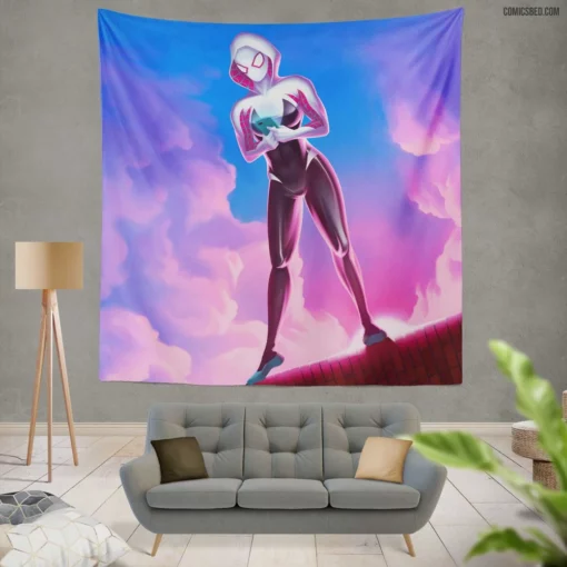 Gwen Stacy Chronicles Spider-Gwen Tale Comic Wall Tapestry