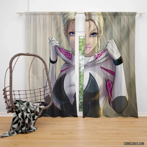 Gwen Stacy DC Marvelous Icon Comic Curtain