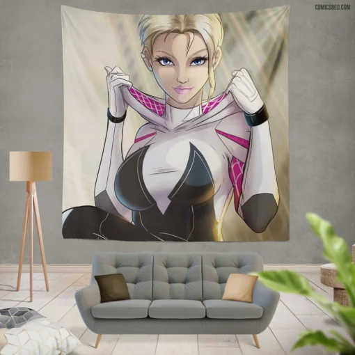 Gwen Stacy DC Marvelous Icon Comic Wall Tapestry