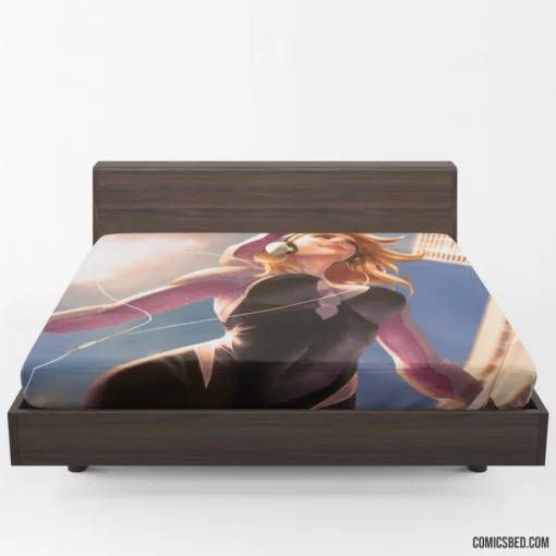 Gwen Stacy Girl with Headphones Marvel Icon Comic Fitted Sheet