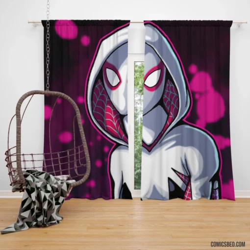 Gwen Stacy Hood Marvel Icon Comic Curtain