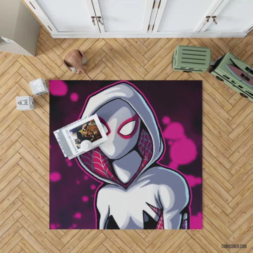 Gwen Stacy Hood Marvel Icon Comic Rug