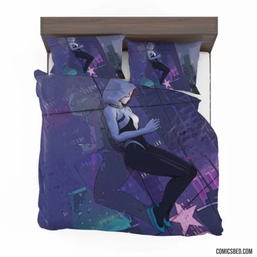 Gwen Stacy Marvel Classic Character Comic Bedding Set 1