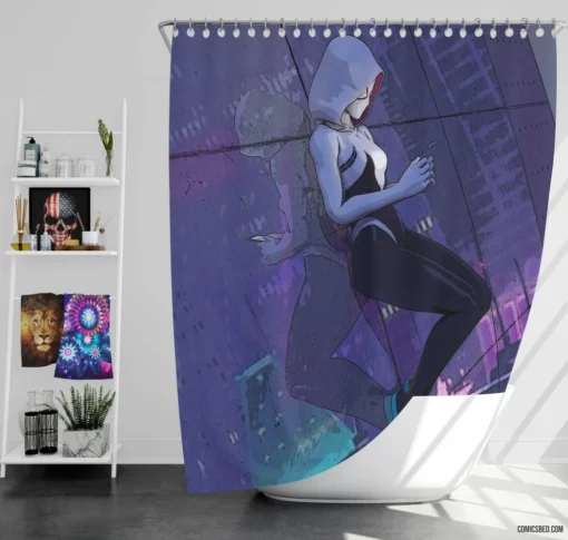 Gwen Stacy Marvel Classic Character Comic Shower Curtain