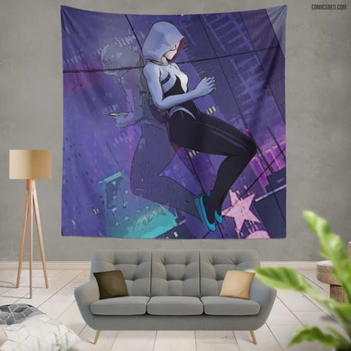 Gwen Stacy Marvel Classic Character Comic Wall Tapestry