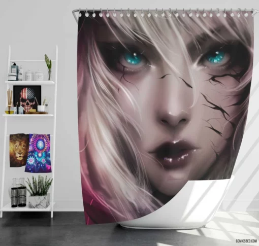 Gwen Stacy Marvel Empowered Icon Comic Shower Curtain