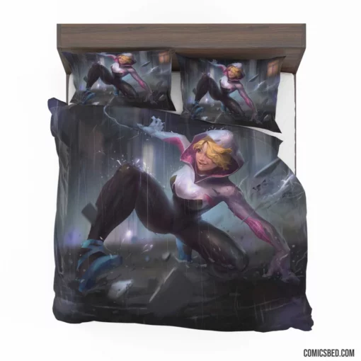 Gwen Stacy Marvel Iconic Character Comic Bedding Set 1