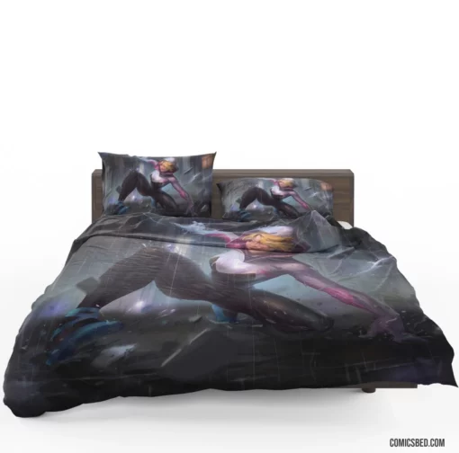 Gwen Stacy Marvel Iconic Character Comic Bedding Set