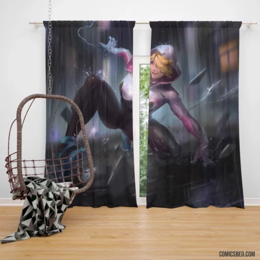 Gwen Stacy Marvel Iconic Character Comic Curtain