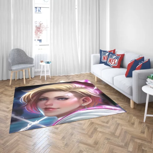 Gwen Stacy Marvel Webbed Icon Comic Rug 2