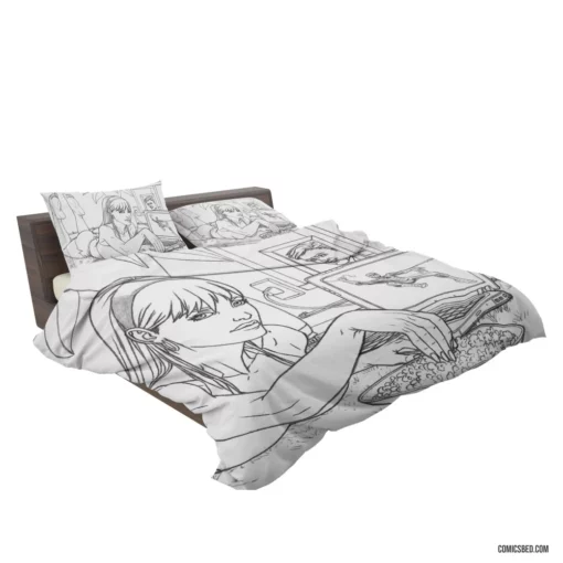 Gwen Stacy Spider-Man Love Comic Bedding Set 2