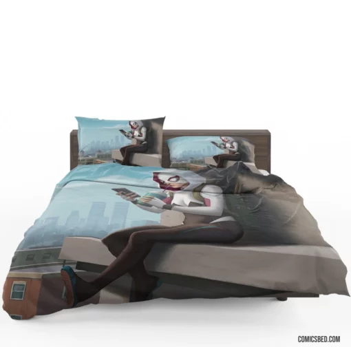 Gwen Stacy Unleashed Marvel Iconic Character Comic Bedding Set