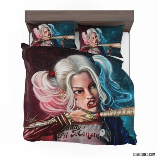 Harley Quinn Baseball Bat DC Icon Comic Bedding Set 1