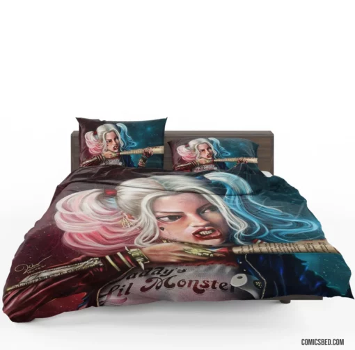 Harley Quinn Baseball Bat DC Icon Comic Bedding Set