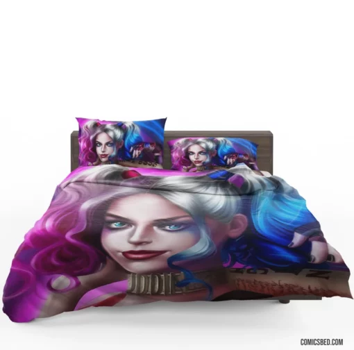 Harley Quinn Baseball Bat DC Jester Comic Bedding Set