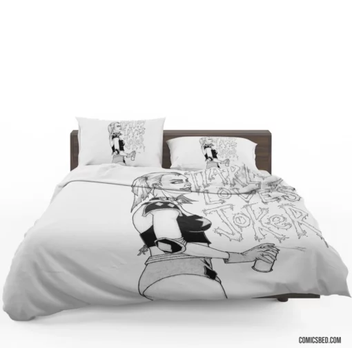 Harley Quinn Batman Enigma Comic Bedding Set