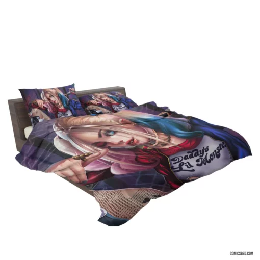 Harley Quinn Blonde DC Jokerette Comic Bedding Set 2