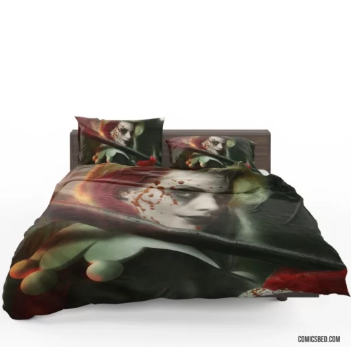 Harley Quinn Blonde DC Mischievous Jester Comic Bedding Set