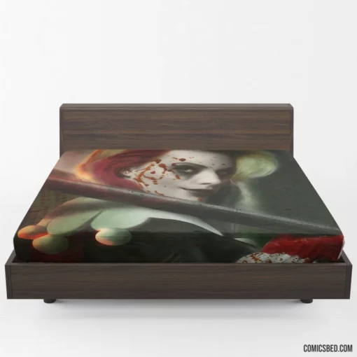 Harley Quinn Blonde DC Mischievous Jester Comic Fitted Sheet