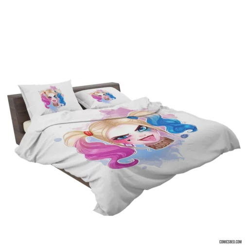 Harley Quinn Blonde DC Temptress Comic Bedding Set 2