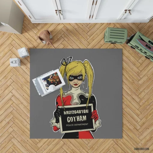 Harley Quinn Chaos Queen Comic Rug