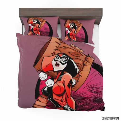 Harley Quinn Chaos and Laughter Comic Bedding Set 1