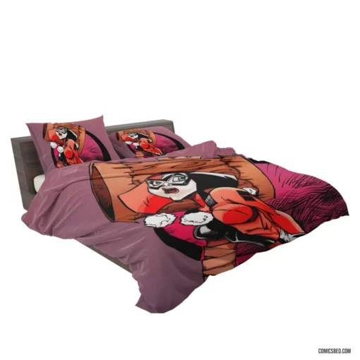 Harley Quinn Chaos and Laughter Comic Bedding Set 2