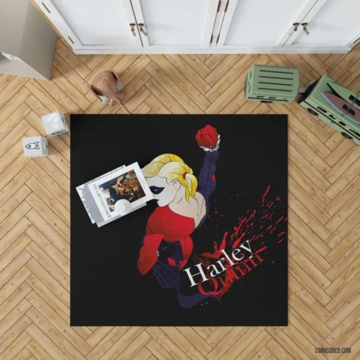 Harley Quinn Chaotic Capers Comic Rug