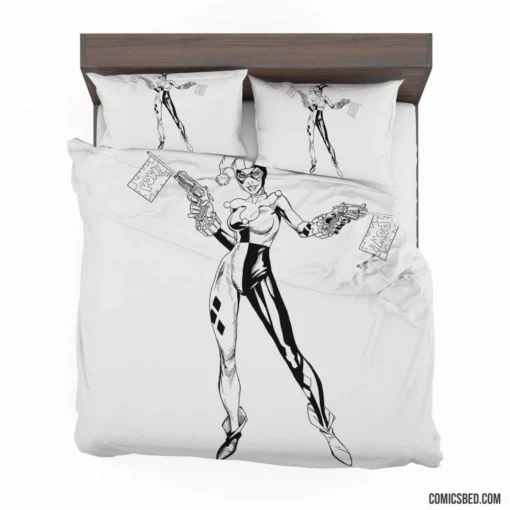 Harley Quinn Clown Antics Comic Bedding Set 1